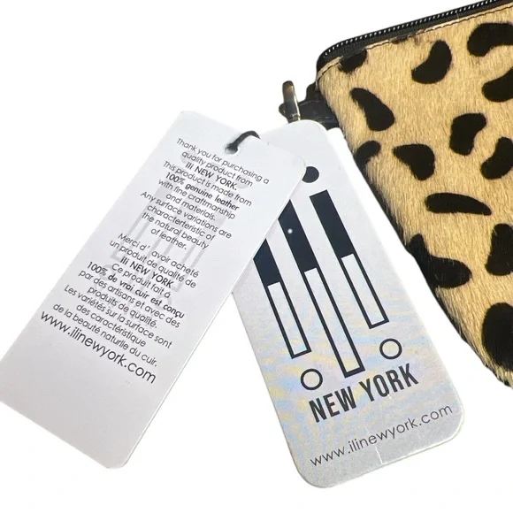 ili New York Chic Leopard Print Wristlet with RFID Card Holder, NWT - Picture 7 of 7